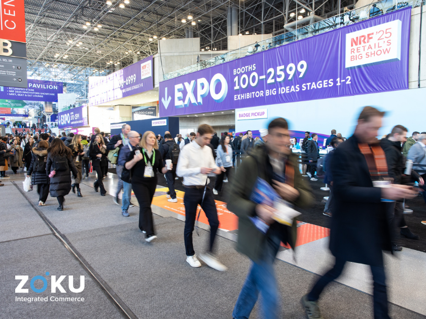 Crowd at retail expo event