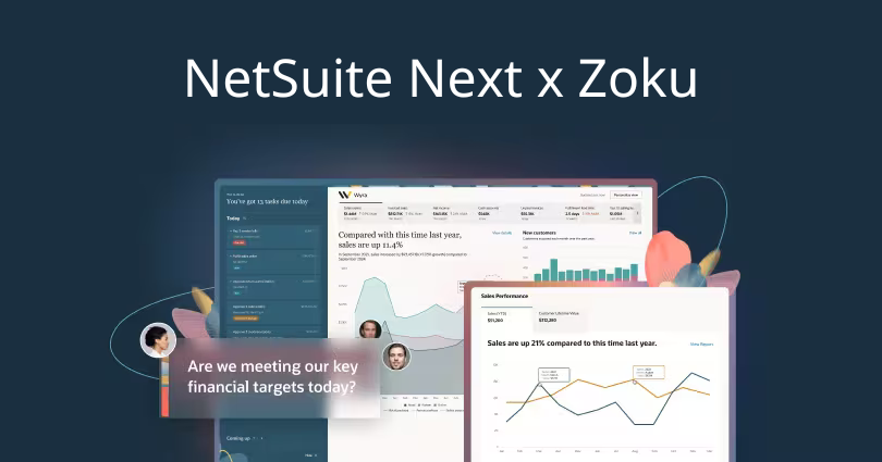 NetSuite dashboard and performance analysis