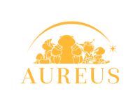 Stylized logo with animal characters.